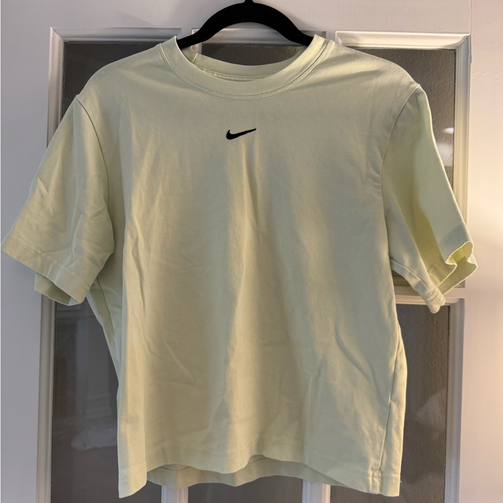 Nike Pale Green Crop Tee